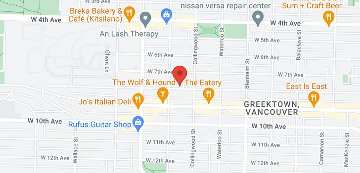 map of 3543 W 8TH AVENUE